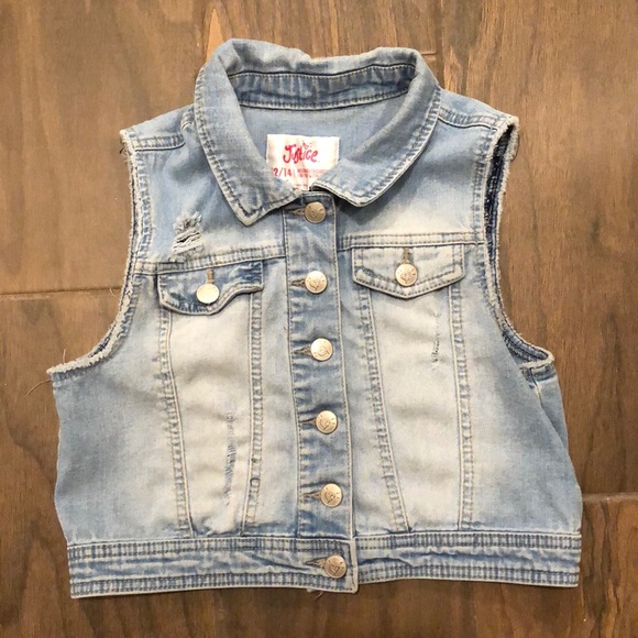 justice denim vest